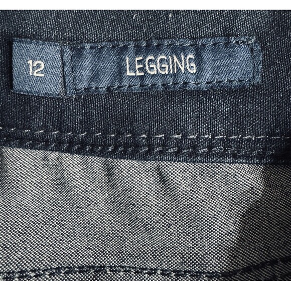 Seven7 Legging Jeans 12 (32x28) Dark Wash Blue Mid Rise Stretch Womens - Picture 5 of 10